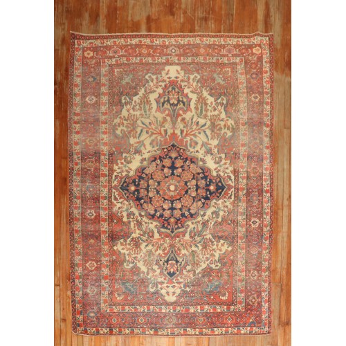 Worn Sarouk Ferehan Rug No. j3099