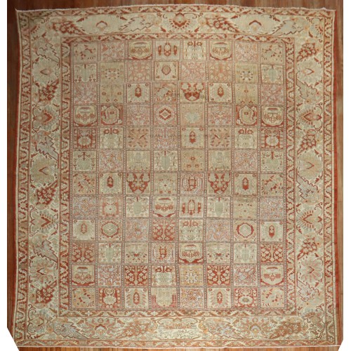 Square Garden Box Persian Bakhtiari Rug No. j3118