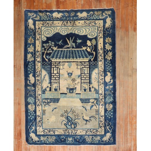 Blue  Tan Chinese Peking  No. j3187