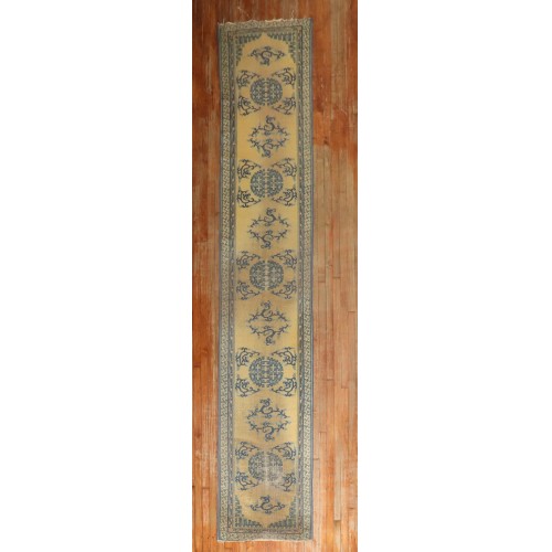 Worn Antique Chinese Runner No. j3202