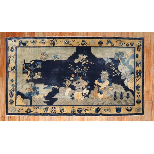 Chinese Landscape Scenic Rug No. j3209