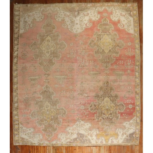 Large Scale Pink Turkish Kars Oversize Rug No. j3252