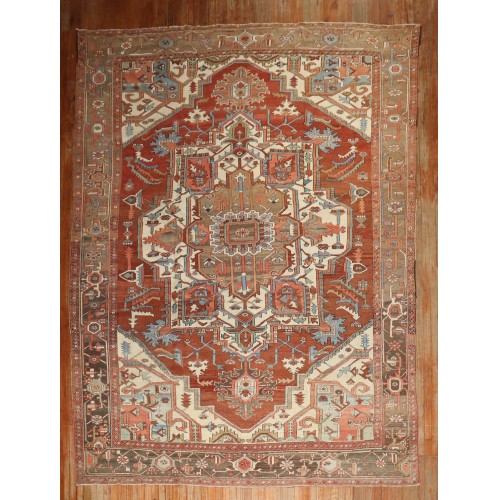 Antique Serapi Persian Rug No. j3273