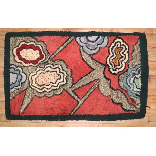 American Hooked Rug No. j3291