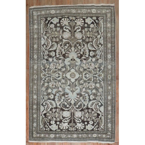 Brown Formal Malayer Accent Rug No. j3294