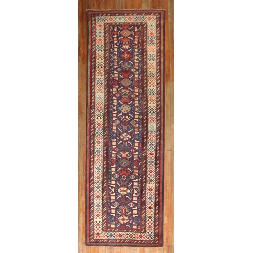 19th Century Caucasian Kuba Runner No. j3297