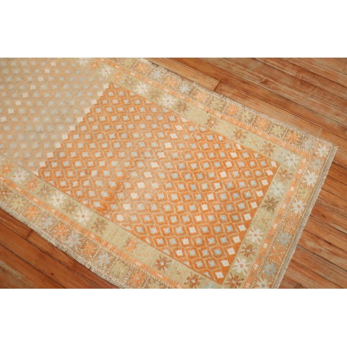 Orange Turkish Anatolian Runner No. j3351