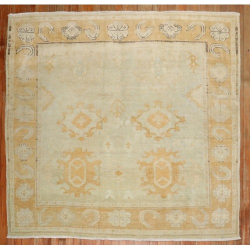 Square Vintage Turkish Rug No. j3377