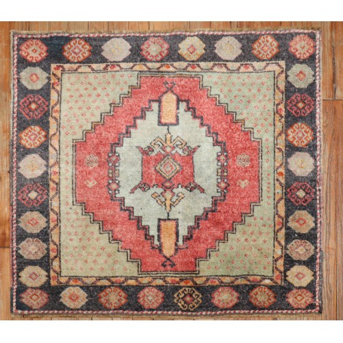 Vintage Square Turkish Rug No. j3437