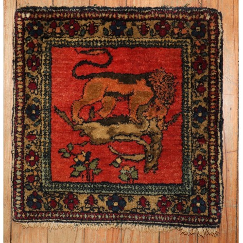 Isfahan Mini Animal Rug No. j3446