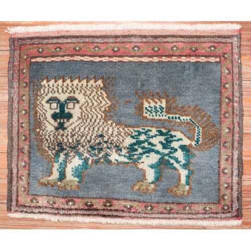 Lion Mini Turkish Rug No. j3519