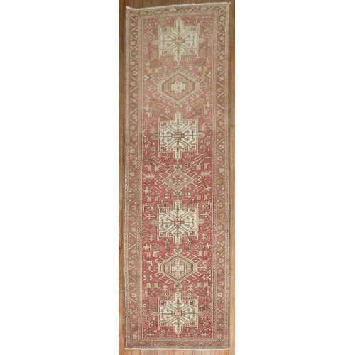 Neutral Persian Heriz Runner No. j3531