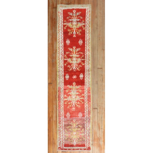 Red Antique Turkish Sivas Runner No. j3554