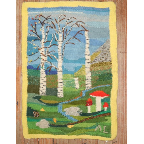 Swedish Scenery Rug No. j3623