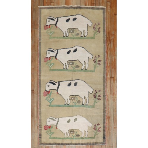 Vintage Turkish Sheep Rug No. j3647