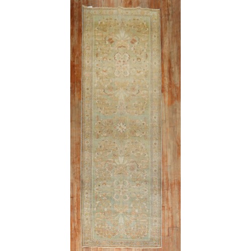 Wide Green Persian Lilihan Runner No. j3676