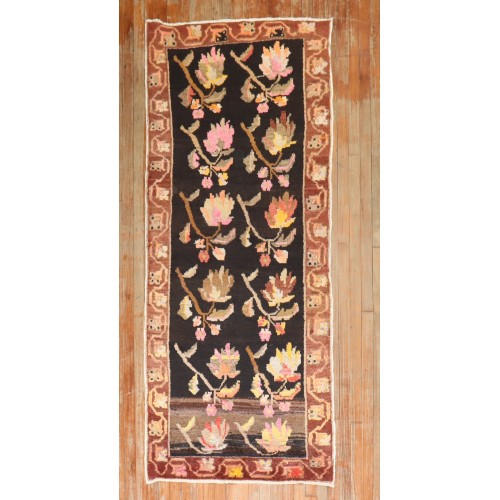 Floral Turkish Vintage Small Runner No. j3703