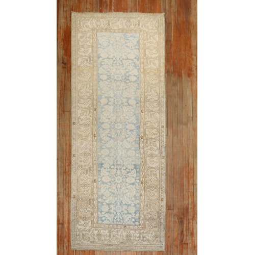 Blue Khaki Persian Malayer Runner No. j3707