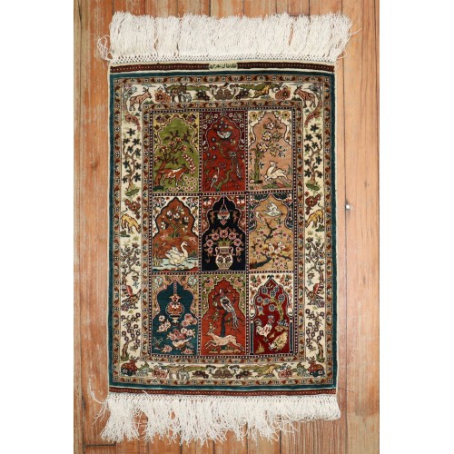 Silk Herekeh Garden Rug No. j3727