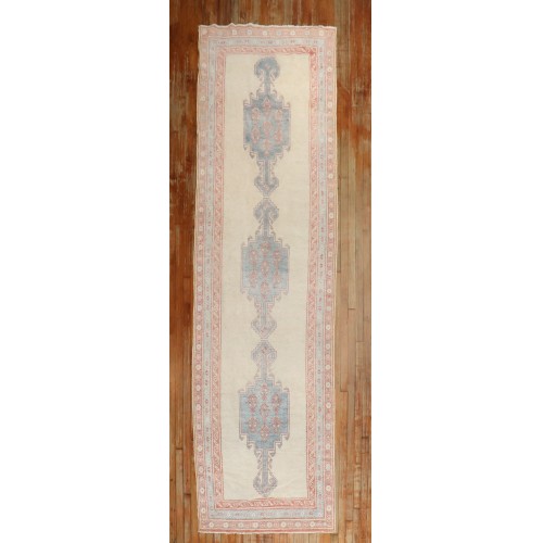 Ivory Tribal Persian Tribal Runner No. j3763