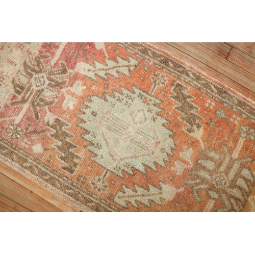 Skinny Antique Turkish Oushak Runner No. j3817