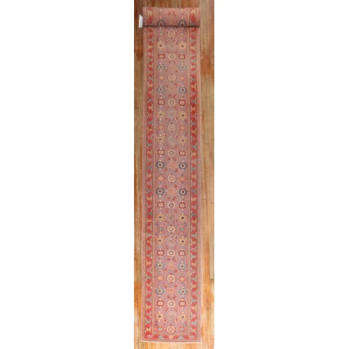 Purple Narrow Long Turkish Runner No. j3855