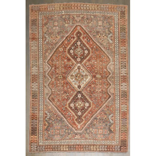 Persian Shiraz Antique Intermediate Rug No. j4336