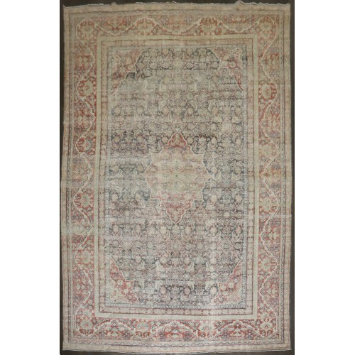 Worn Persian Mahal Oversize Rug No. j4370