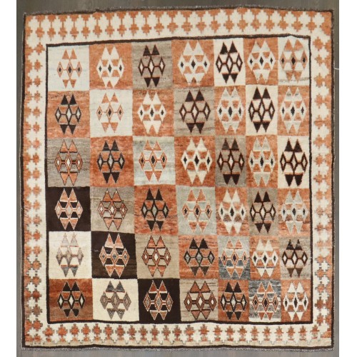 Square Persian Gabbeh Rug No. j4494