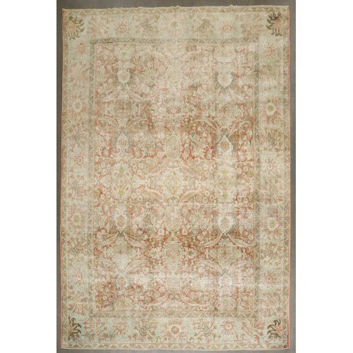 Antique Persian Worn Mahal Rug No. j4528