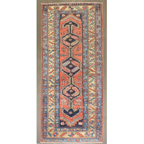 Small Antique Persian Heriz Runner No. j4530