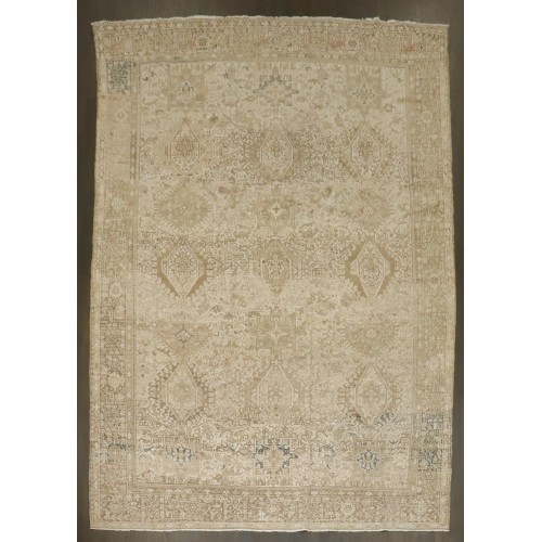 Geometric Neutral Color Persian Heriz No. j4546
