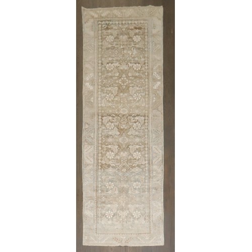 Persian Gray Brown Vintage Runner No. j4548