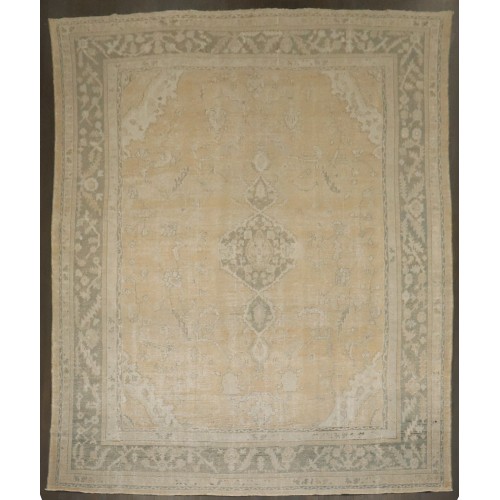 Cool Tone Antique Oushak Rug No. j4555
