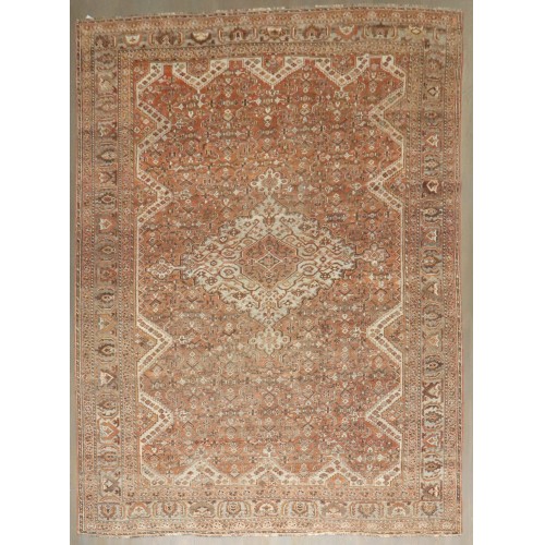 Rustic Persian Shiraz Antique Rug No. j4559