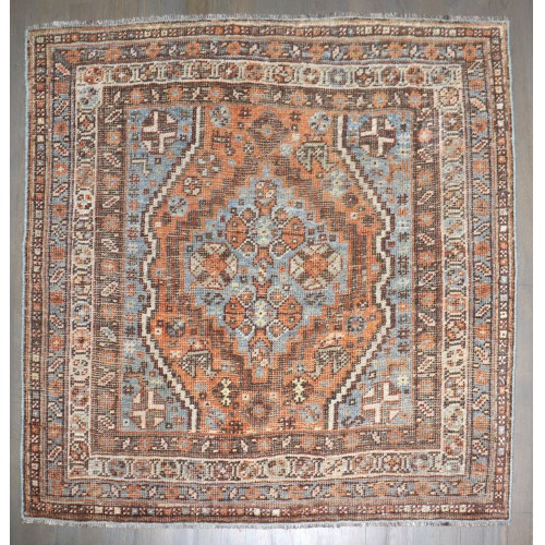 Persian Shiraz Square Rug No. j4594