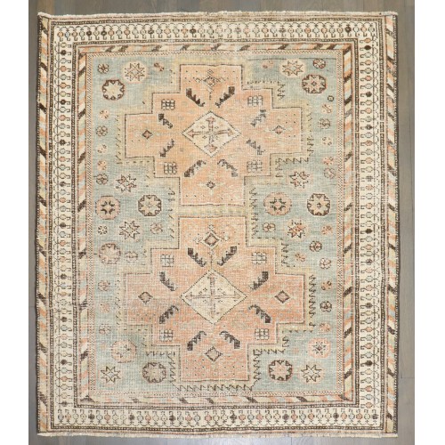 Square Scatter Antique Afshar Rug No. j4598