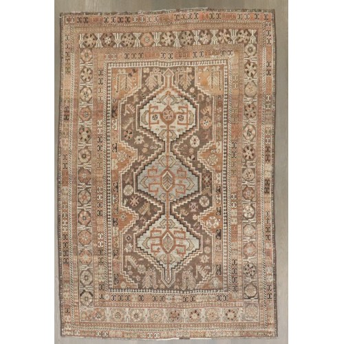 Antique Persian Shiraz Geometric Rug No. j4612