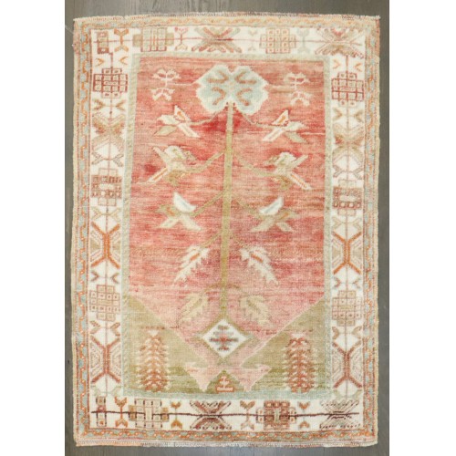 Small Antique Turkish Anatolian Rug No. j4687