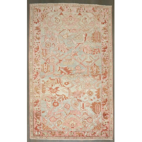 Green Pink Feminine Persian Malayer Rug No. j4712