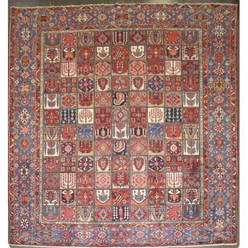 Persian Bakhtiari Square Rug No. j4724