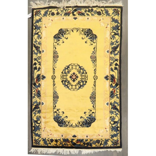 Bright Yellow Fine Chinese Peklng Rug No. j4753