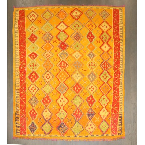Colorful Square Moroccan Rug No. j4896
