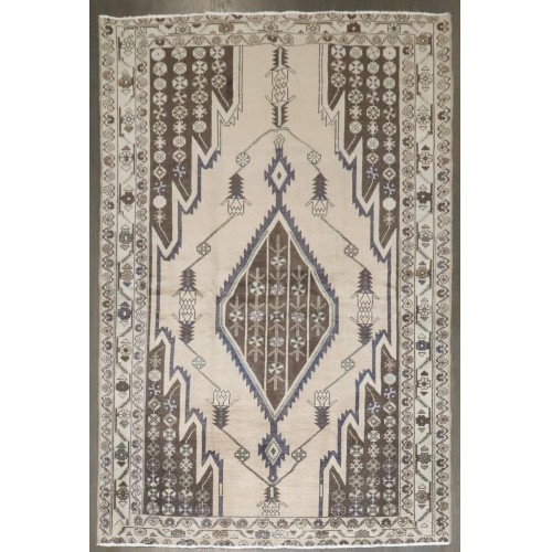 Mazlagan Malayer Neutral Accent Rug No. j4900
