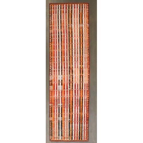 Striped Turkish Anatolian Runner No. j4971