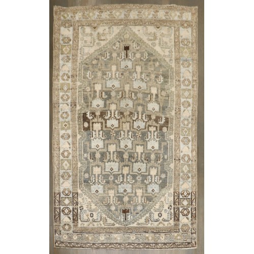 Earth Toned Malayer Accent Rug No. j5000