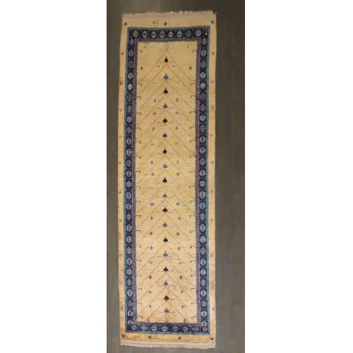 Gold Modern Persian Kashkulli Runner No. j5011