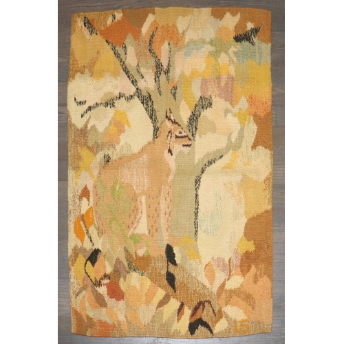 Mid 20th Century Scandinavian Kilim from Lilly Sjöberg No. j5018