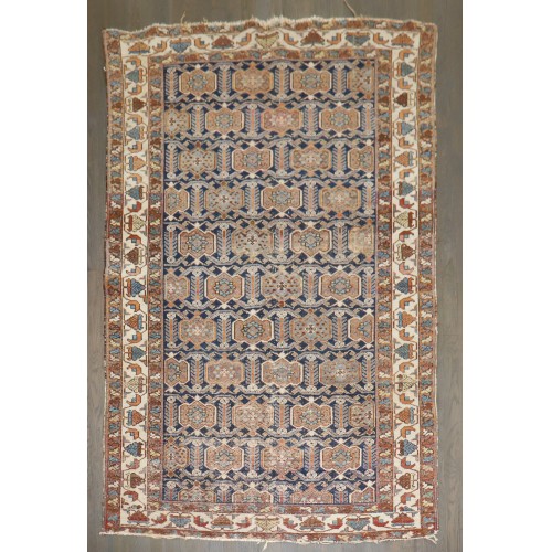 Worn Persian Malayer Antique Rug No. j5030