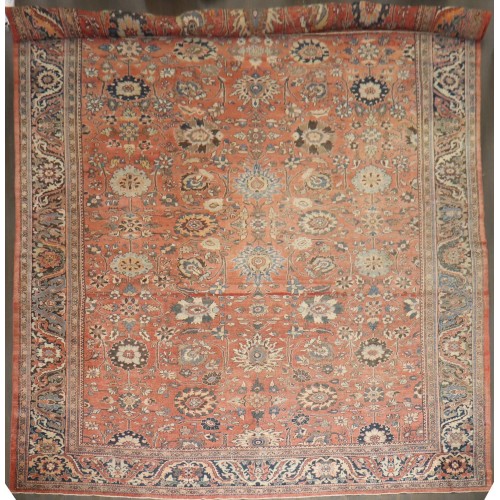 Oversize Rustic Persian Mahal Rug No. j5044